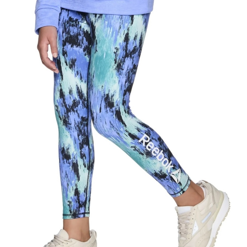 Reebok Blue and Black Performance Leggings